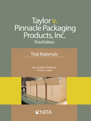 cover image of Jamie Taylor v. Pinnacle Packaging Products, Inc.